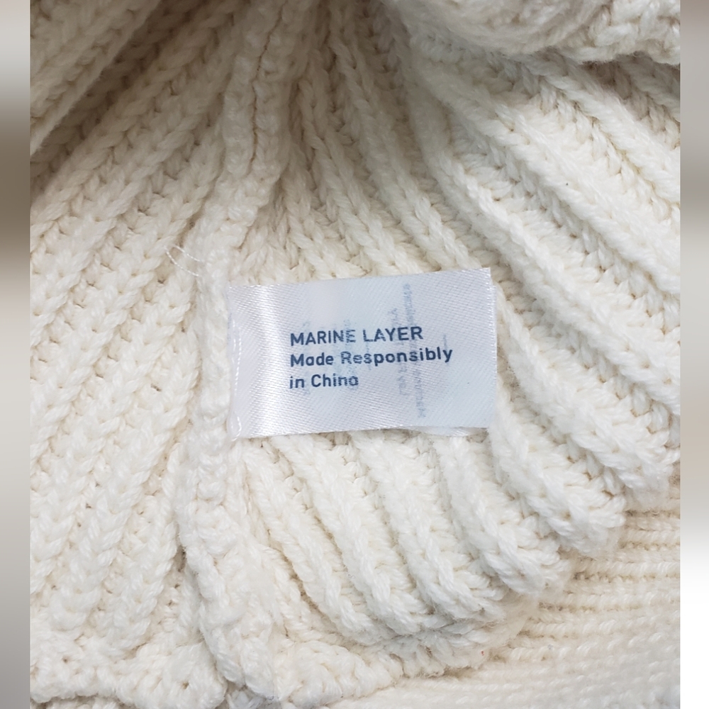 COPY - Marine Layer Skylar Turtleneck Sweater in Ivory - Picture 10 of 13